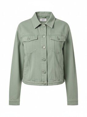 Suzy Shier Army Green Cotton Utility Jacket Size Large
